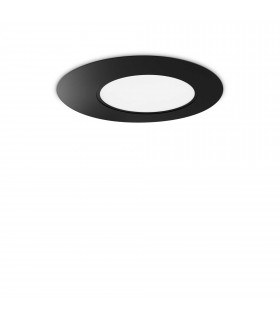 Iride Integrated LED Decorative Flush Ceiling Light Black 1850Lm 3000K