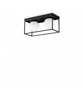 Lingotto 2 Light Globe Ceiling Light Black