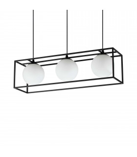 Lingotto 3 Light Bar Pendant Ceiling Light Matte Black