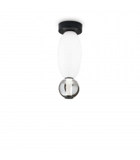 Lumiere Integrated LED Semi Flush Light Black 1450Lm 3000K