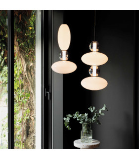 Lumiere Integrated LED Slim Pendant Ceiling Light Black 3050Lm 3000K-2
