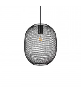 Net Wire Frame 24cm Pendant Ceiling Light Black
