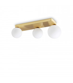 Penta 3 Light Globe Ceiling Light Brass