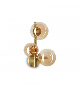 Perlage 3 Light Wall Lamp Brass