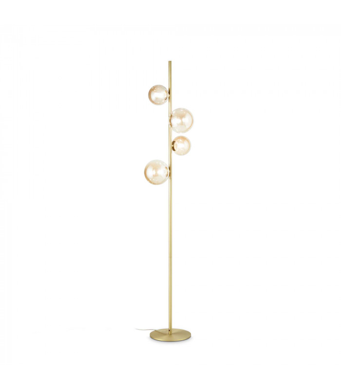 Perlage 4 Light Multi Arm Floor Lamp Brass