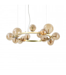 Perlage 14 Light Globe Pendant Ceiling Light Brass