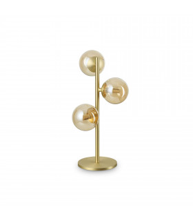 Perlage 3 Light Globe Table Lamp Brass