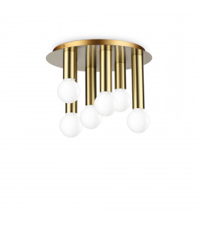Petit 6 Light Surface Mounted Downlight Brass