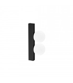 Ping Pong 2 Light Wall Lamp Black 500Lm 3000K-1