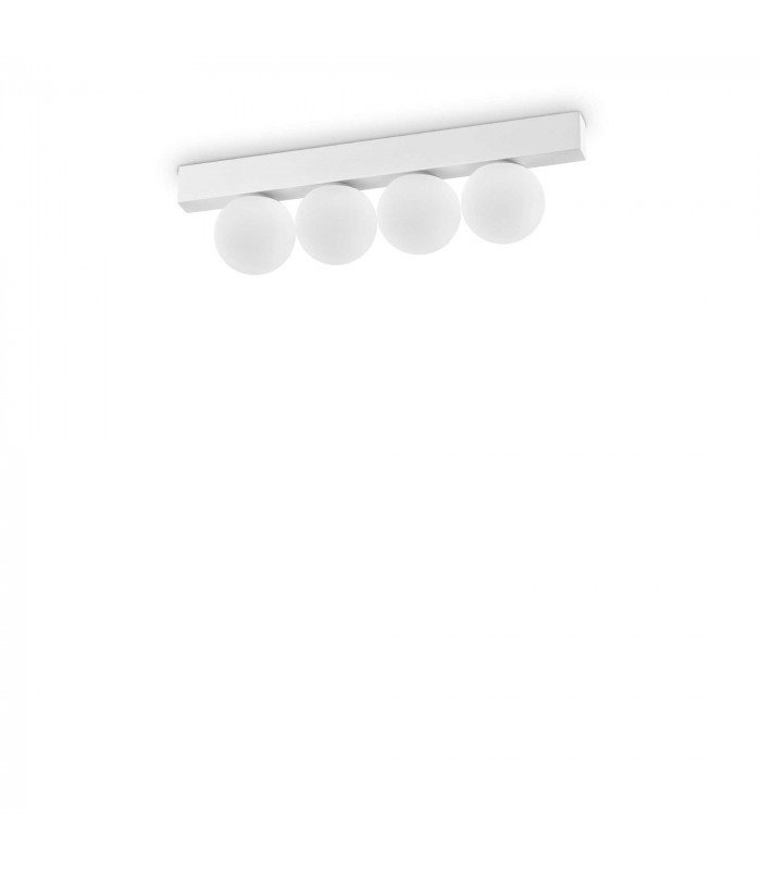 Ping Pong 4 Light Globe Ceiling Light White 1000Lm 3000K
