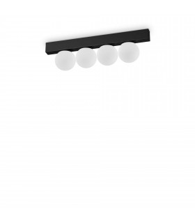 Ping Pong 4 Light Globe Ceiling Light Black 1000Lm 3000K-1