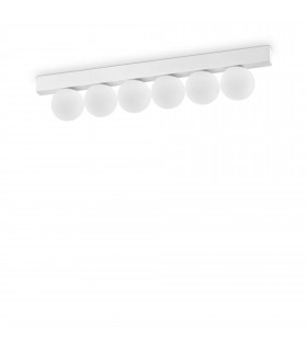 Ping Pong 6 Light Globe Ceiling Light White 1500Lm 3000K
