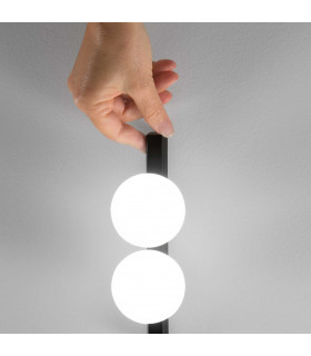Ping Pong 6 Light Globe Ceiling Light Black 1500Lm 3000K-2