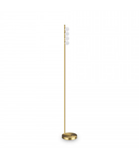 Ping Pong 4 Light Multi Arm Floor Lamp Brass 1000Lm 3000K