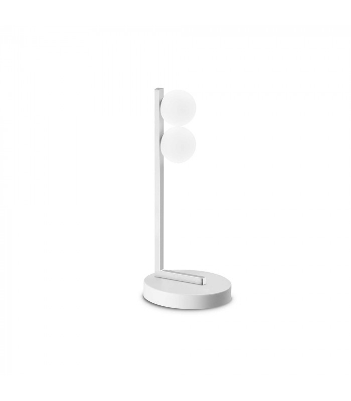 Ping Pong 2 Light Globe Table Lamp White 500Lm 3000K