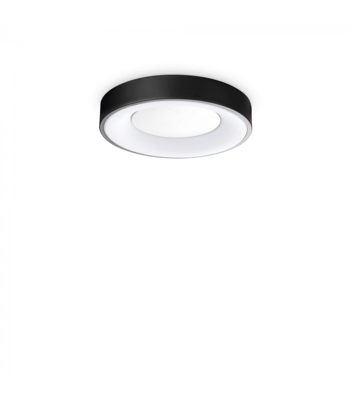Planet Integrated LED Semi Flush Light Black 1550Lm 3000K