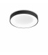 Planet Integrated LED Semi Flush Light Black 2000Lm 3000K