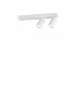 Profilo 2 Light Twin Ceiling Spotlight White