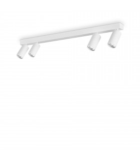Profilo 4 Light Ceiling Spotlight Bar White