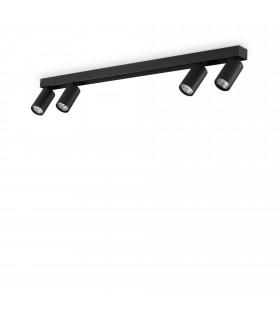 Profilo 4 Light Ceiling Spotlight Bar Black