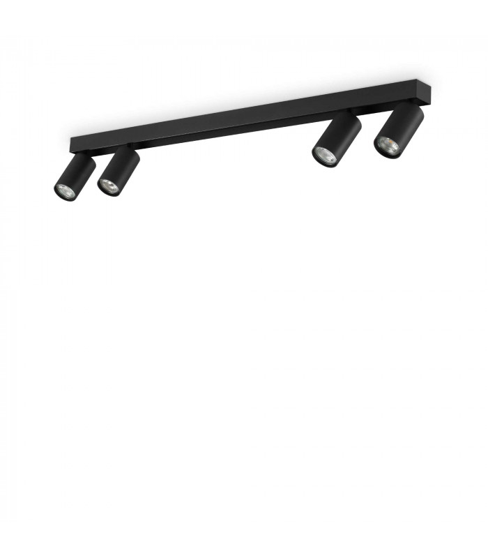 Profilo 4 Light Ceiling Spotlight Bar Black