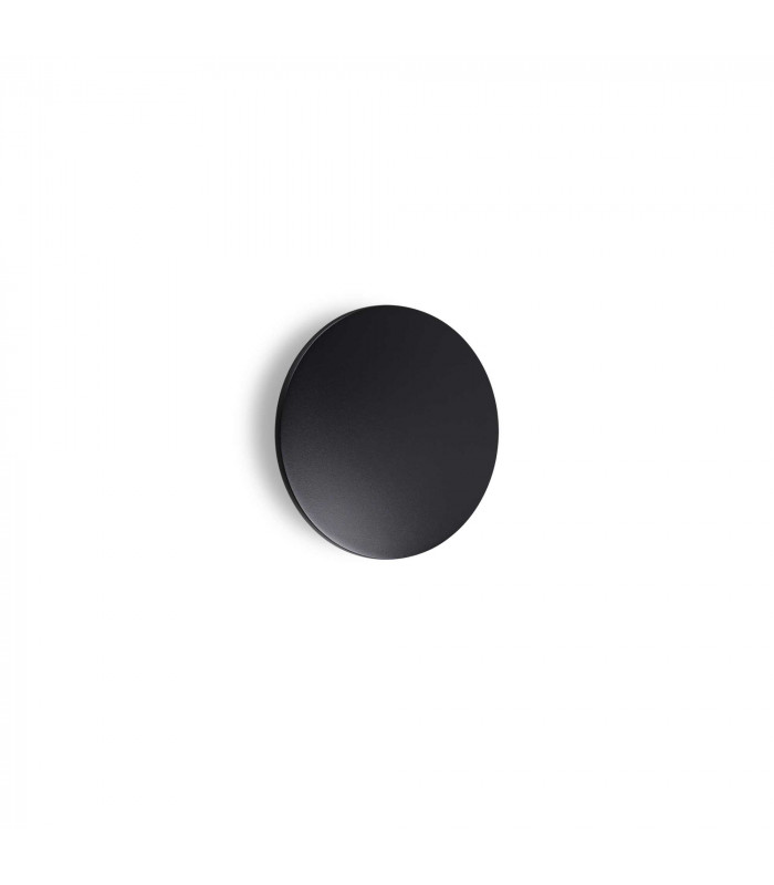 Punto Integrated LED Outdoor Flush Wall Lamp Black 1400Lm 3000K IP54