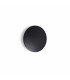 Punto Integrated LED Outdoor Flush Wall Lamp Black 1850Lm 3000K IP54