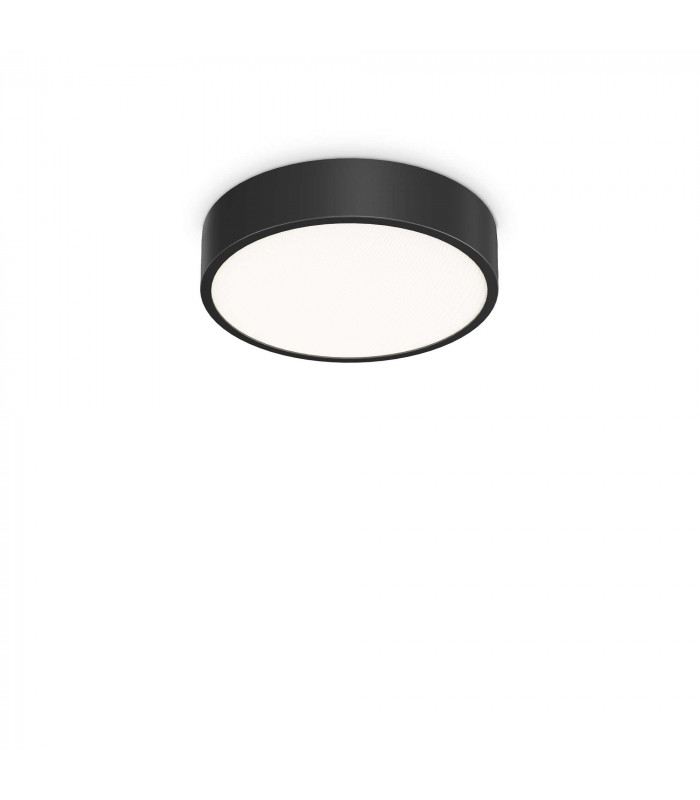 Ray Integrated LED Semi Flush Light Black 2000Lm 3000-4000K IP44