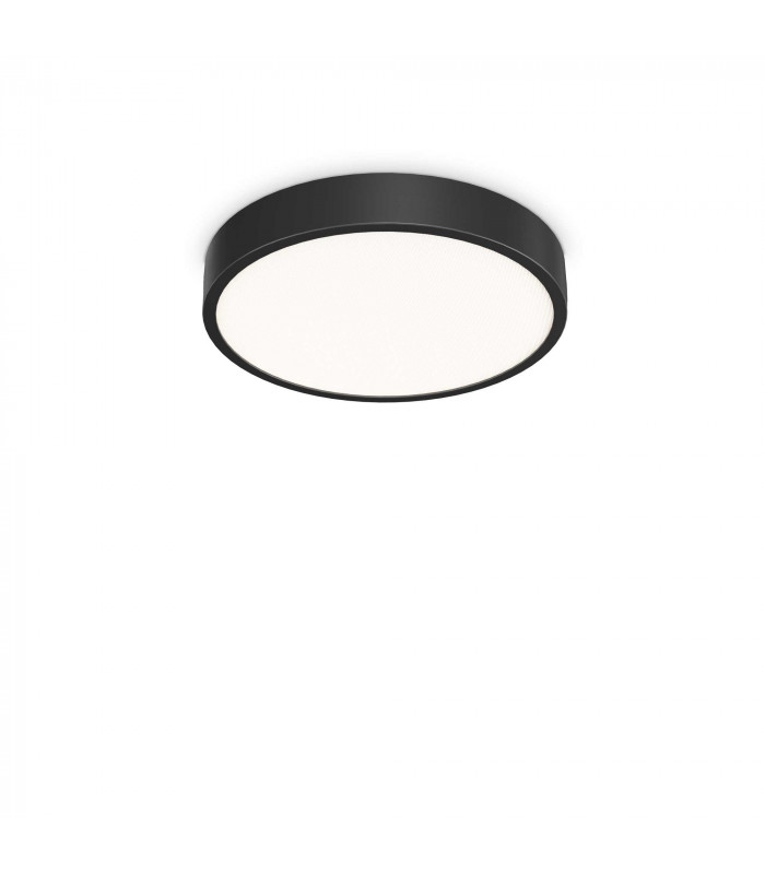 Ray Integrated LED Semi Flush Light Black 4050Lm 3000-4000K IP44