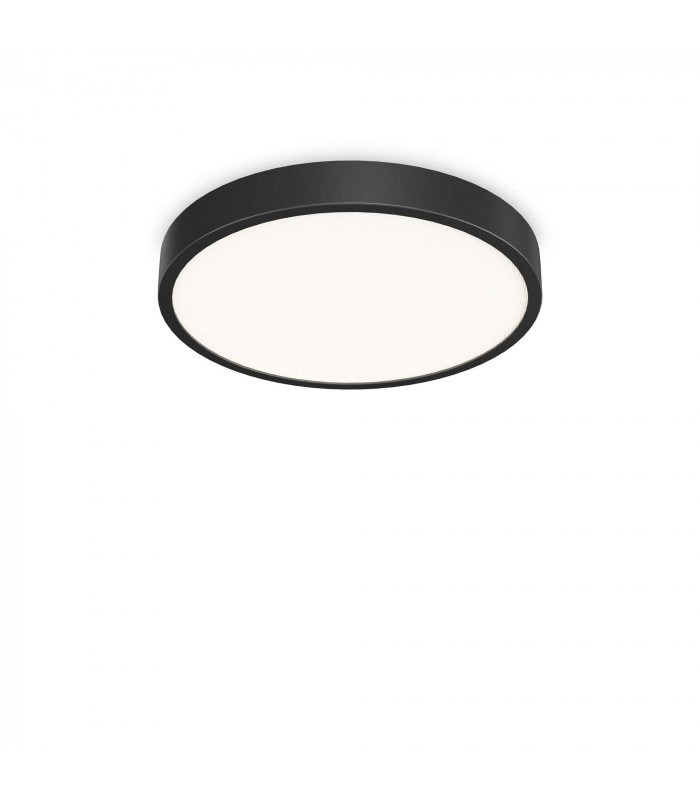 Ray Integrated LED Semi Flush Light Black 6850Lm 3000-4000K IP44