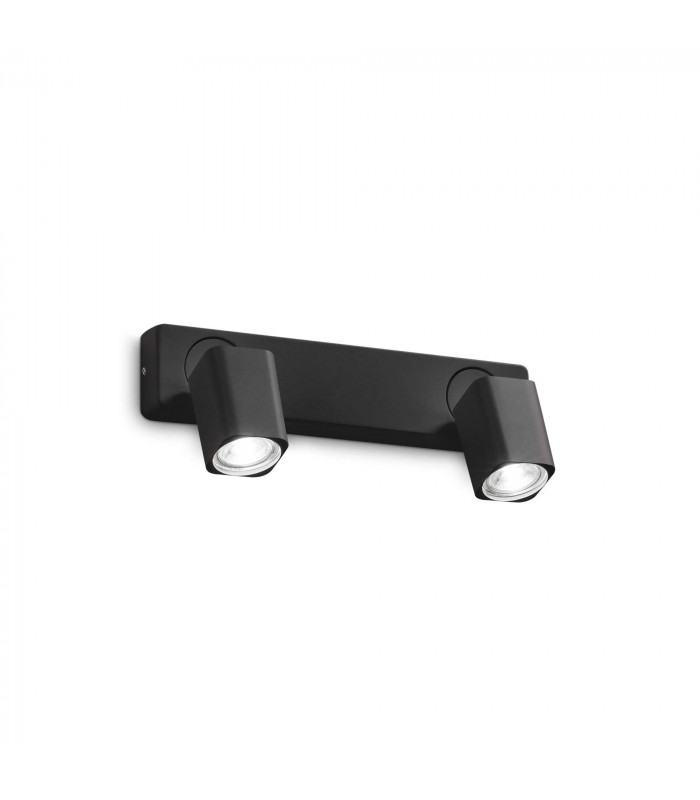 Rudy 2 Light Twin Ceiling Spotlight Black