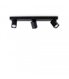 Rudy 3 Light Ceiling Spotlight Bar Black