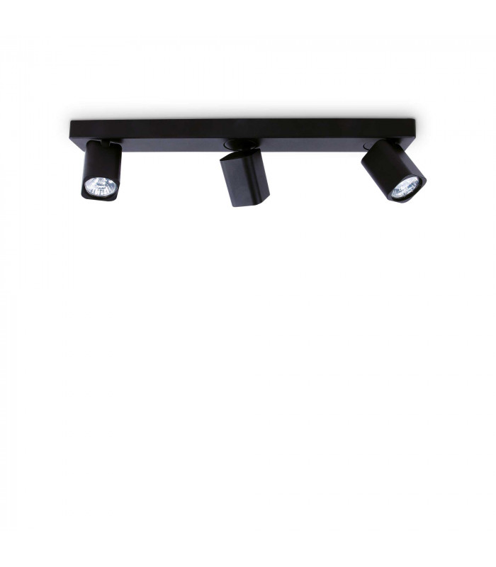 Rudy 3 Light Ceiling Spotlight Bar Black