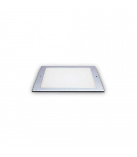 Taurus Integrated LED Outdoor Recessed Ground Light Wide Square Steel 620Lm 3000K IP67