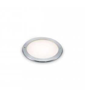 Taurus Integrated LED Outdoor Recessed Ground Light Wide Round Steel 1250Lm 3000K IP67