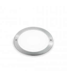 Taurus Integrated LED Outdoor Recessed Ground Light Wide Round Steel 2700Lm 3000K IP67