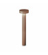 Tesla 4 Light 80cm Outdoor Bollard Coffee IP44