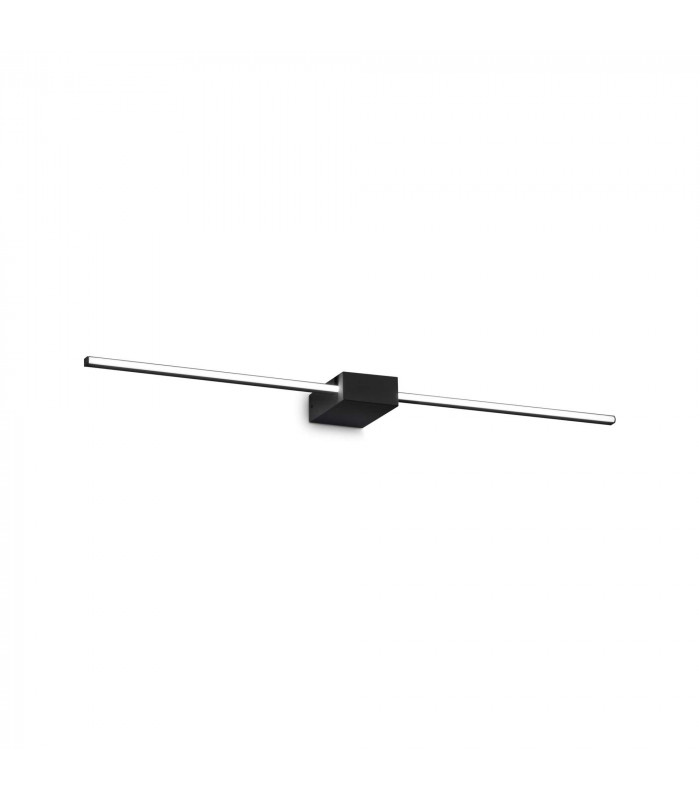 Theo 2 Light Integrated LED Wall Lamp Black 900Lm 3000K-1