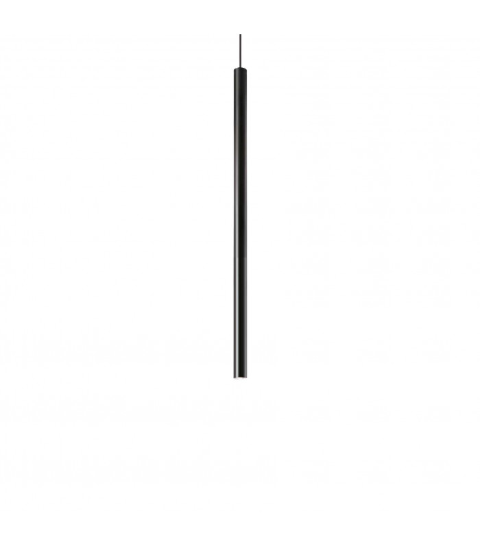 Ultrathin Integrated LED Slim 40cm Pendant Ceiling Light Matte Black 1150Lm 3000K