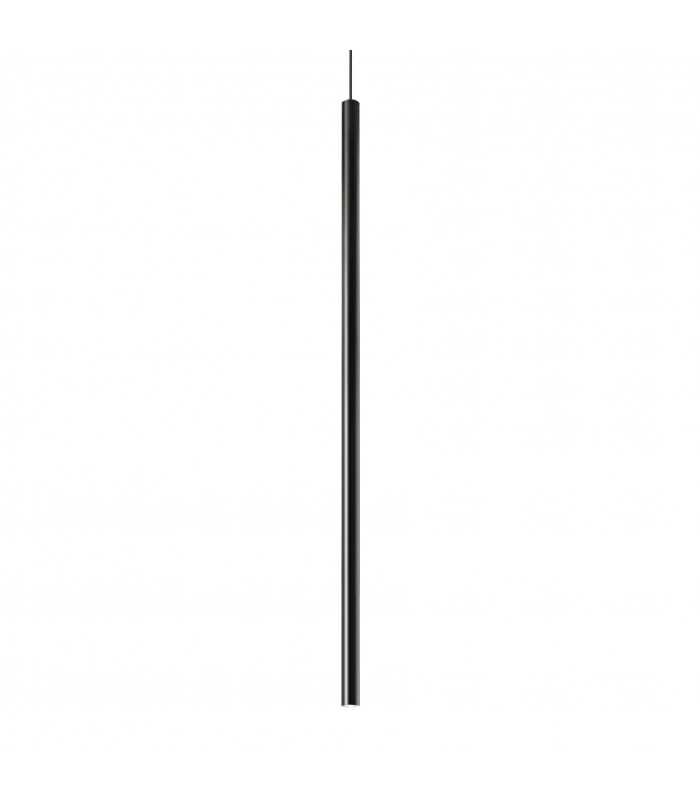 Ultrathin Integrated LED Slim 100cm Pendant Ceiling Light Matte Black 1150Lm 3000K