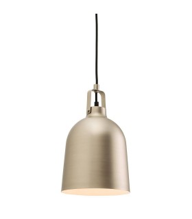 1 Light Dome Ceiling Pendant Matt Nickel, E27 - 1