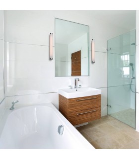 1 Light Low Energy Bathroom Over Mirror Wall Light Chrome IP44 - 2