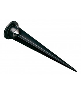 LED 1 Light Outdoor Wall Light & Spike Spot Black IP68 - 2