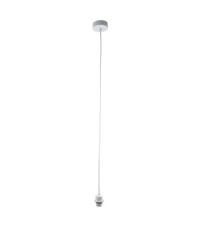 Ceiling Pendant Light Gloss White, E27 - 1