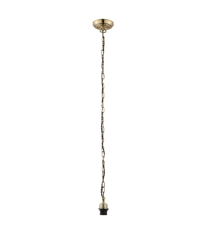 Ceiling Pendant Light Antique Brass, E27 - 1