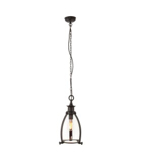 Ceiling Pendant Light Bronze, Glass, E27 - 1
