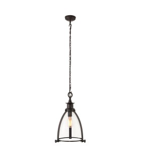 Ceiling Pendant Light Bronze, Glass, E27 - 1