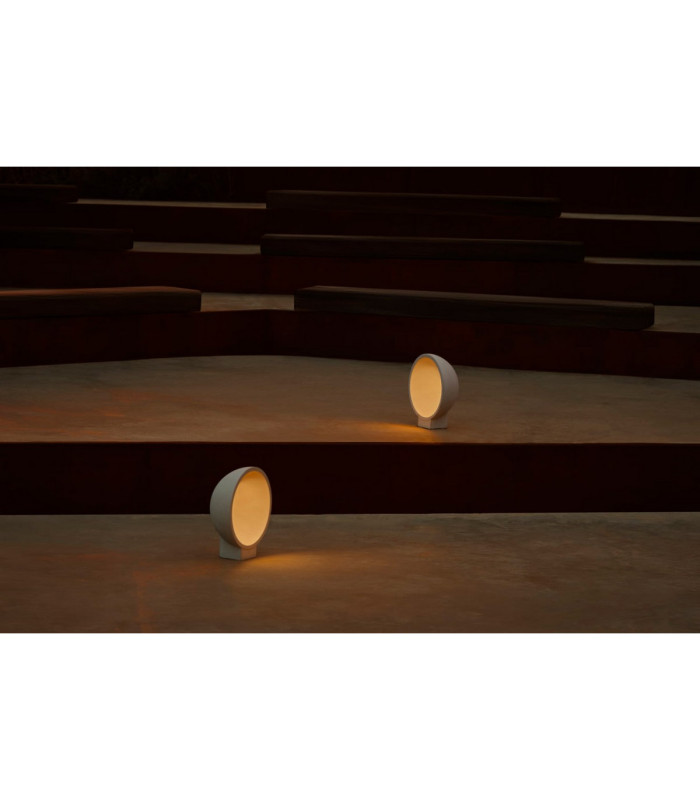 Gaia Outdoor Pedestal Light Grey Cement 2700K IP55-4