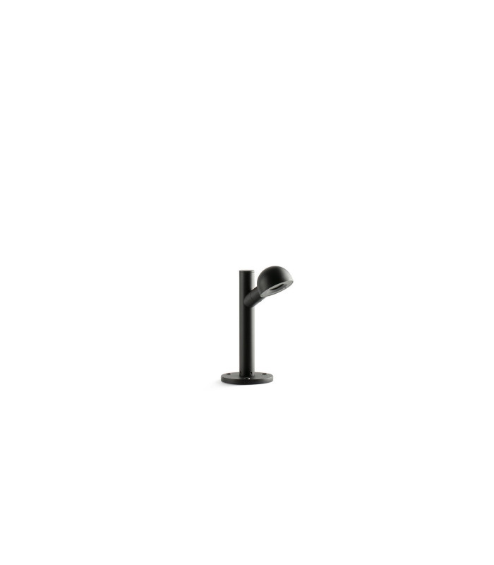 Brot 20cm Outdoor Pedestal Light Black 2700K IP65-1