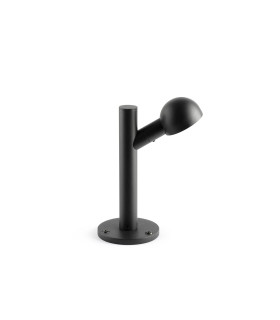 Brot 20cm Outdoor Pedestal Light Black 2700K IP65-2